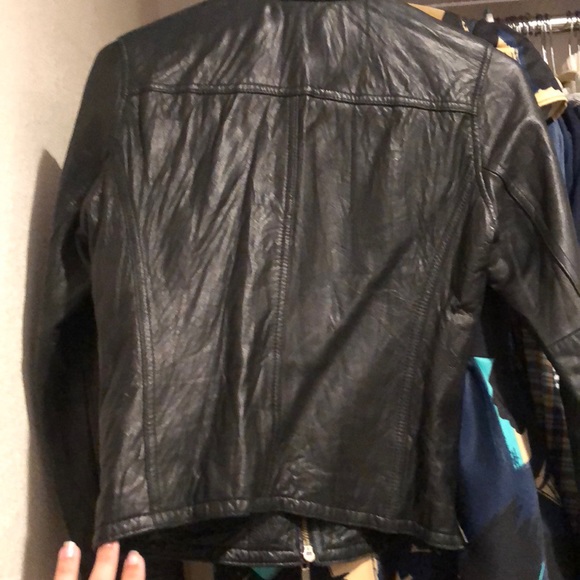 MICHAEL Michael Kors Black Leather Jacket P (Real Leather!!!) - Picture 2 of 8